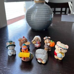 Hallmark Merry Miniatures 1993 Thanksgiving Set of 7